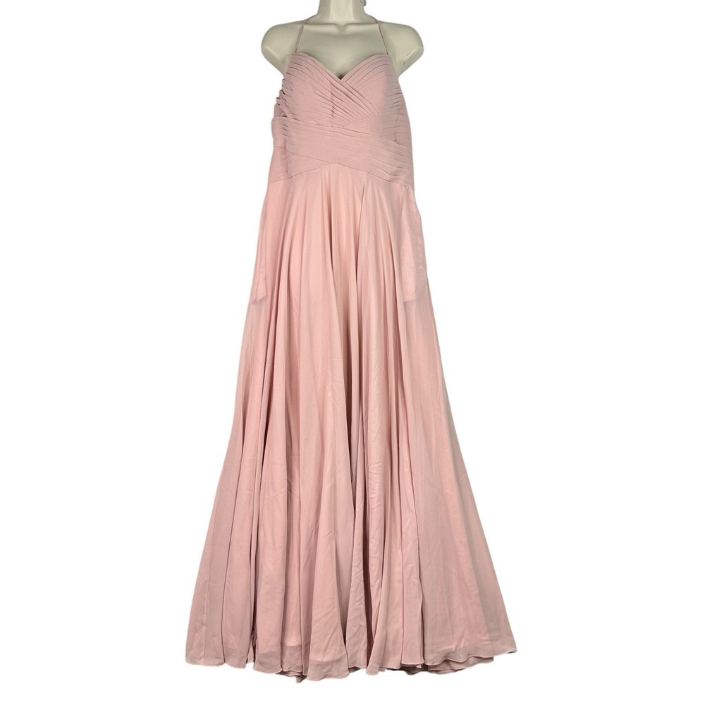 Eva Dress the Population Eros Blush Maxi Dress XL Bridesmaid Wedding Guest NWT
